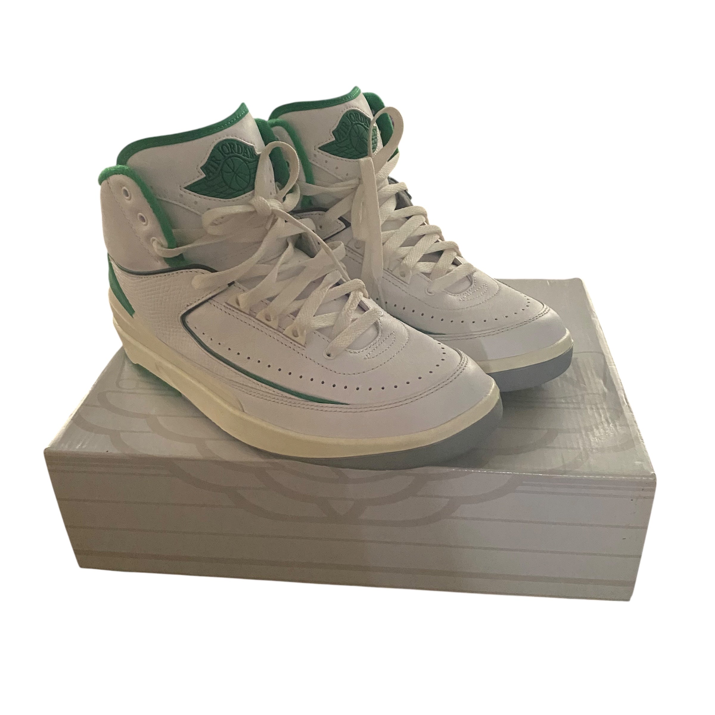 Air Jordan 2 Retro "Lucky Green" (Size 9.5) — Pristine Condition with OG Box